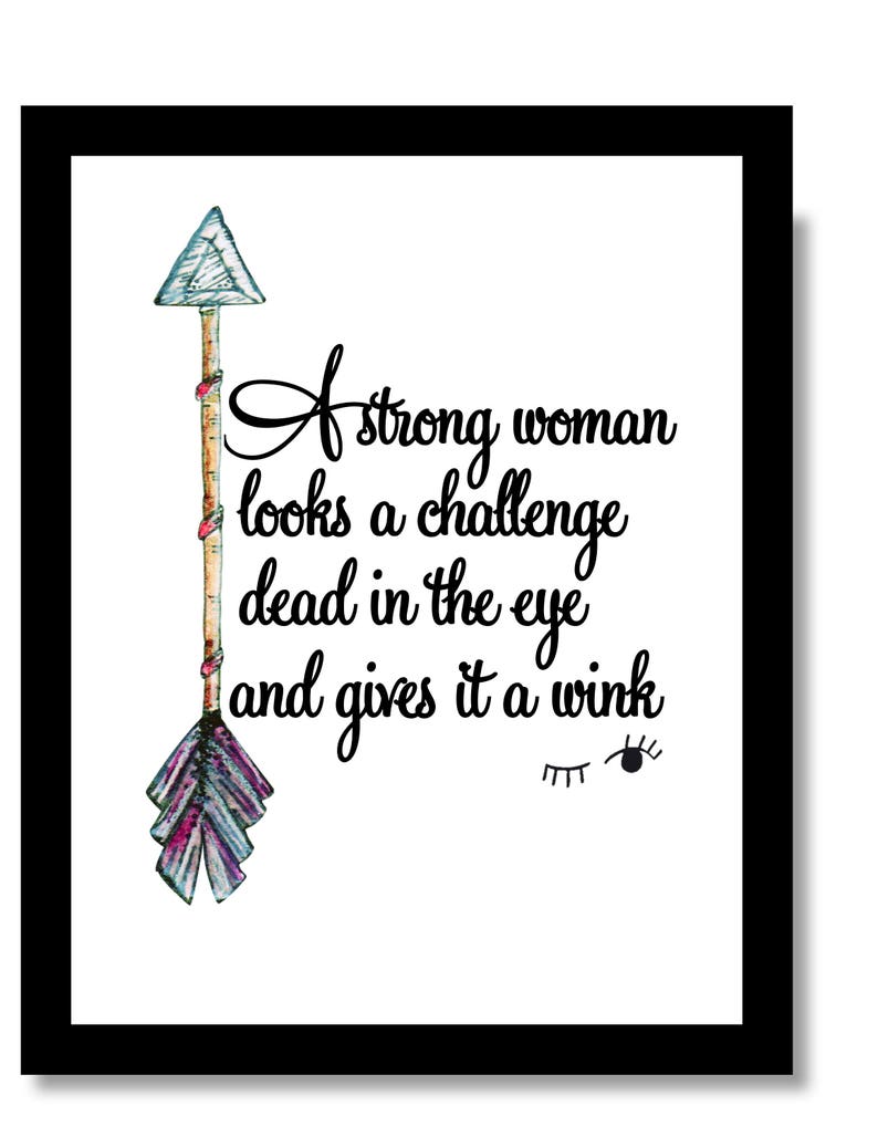 Affirmation Art, Inspiration Quote, Women Empowerment Print, Boho Arrows, Watercolor Art Print, Women Quotes, Girlfriend Gifts, Girl Prints image 7