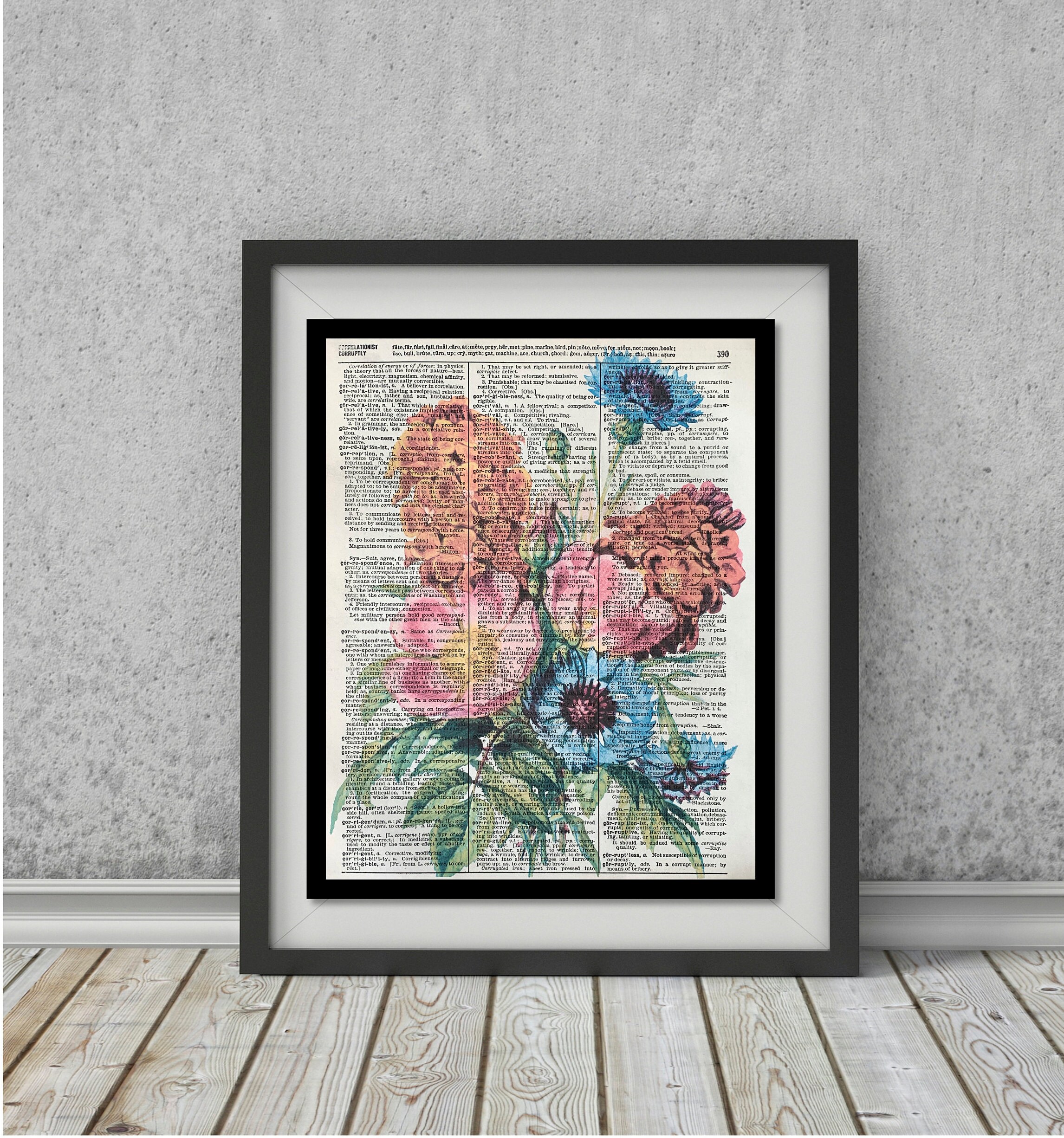Vintage Flowers Watercolor Flower Print Vintage Floral - Etsy
