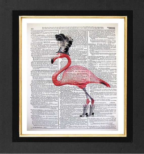 Hat Pink Flamingo Art 