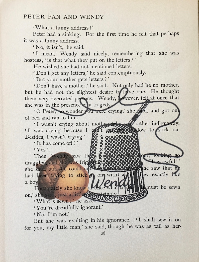 Peter Pan & Wendy Peter Pan Wall Art Lost Boys Art Peter Etsy