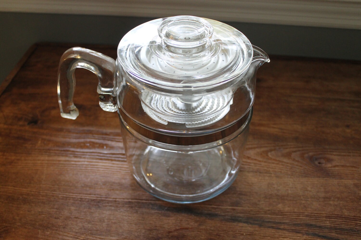 Vintage Pyrex Percolator Coffee Pot 7759 9 Cup Stove Top Etsy
