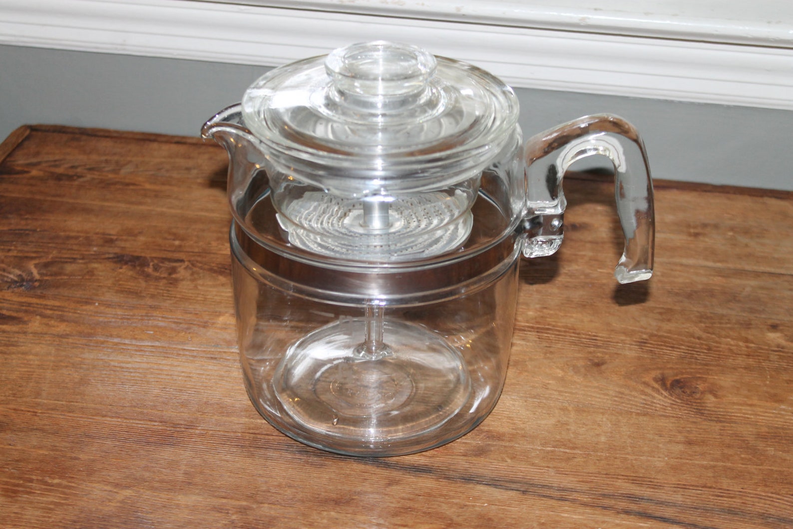 Vintage Pyrex Percolator Coffee Pot 7759 9 Cup Stove Top Etsy