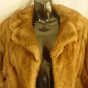 Perfect Vintage Mink Fur Coat Jacket from 1950's Christmas Present Wedding Party
