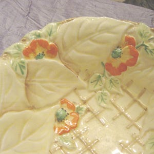 Plat de pudding à salade en poterie Bewley vintage