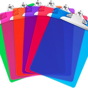 LIQUIDAÇÃO-Prancheta de acrílico personalizada em cores tamanho carta escritório professor agradecimento feriado aniversário ideia de presente