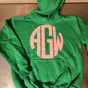 Youth Irish Green Gildan 18500B Heavy Blend Hoodie Children Kids Personalized Custom Gift Idea Cold Weather Wear