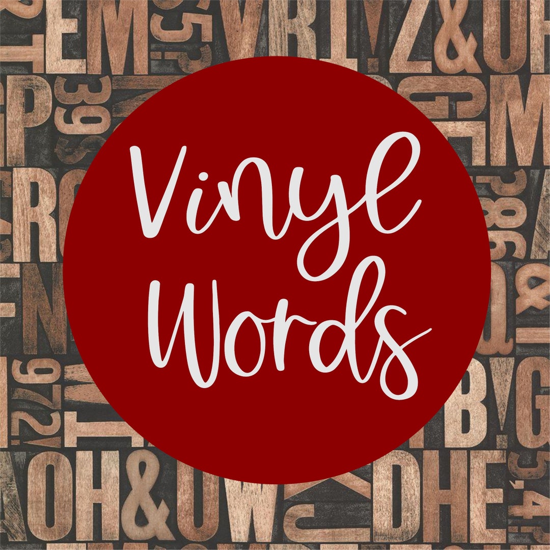 Vinyl Word Sentence Decal Adhesive Craft Project Labels Etsy