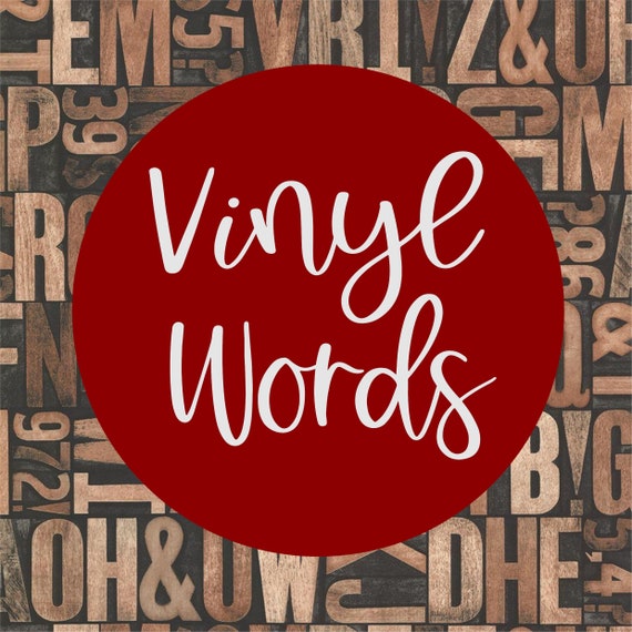 Vinyl Word Sentence Decal Adhesive Craft Project Labels Etsy