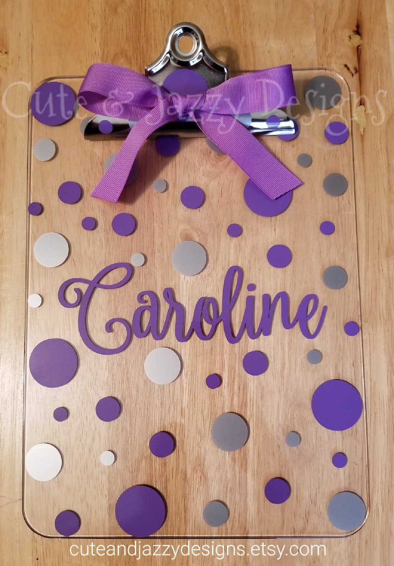 Personalized Acrylic Clipboard Etsy