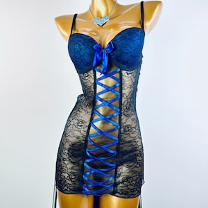 Katie✳︎STRIPTEASE lacy dress xxxiticat Women's Satin Mini Dress Sleeveless Spaghetti