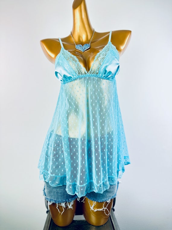 sheer babydoll top