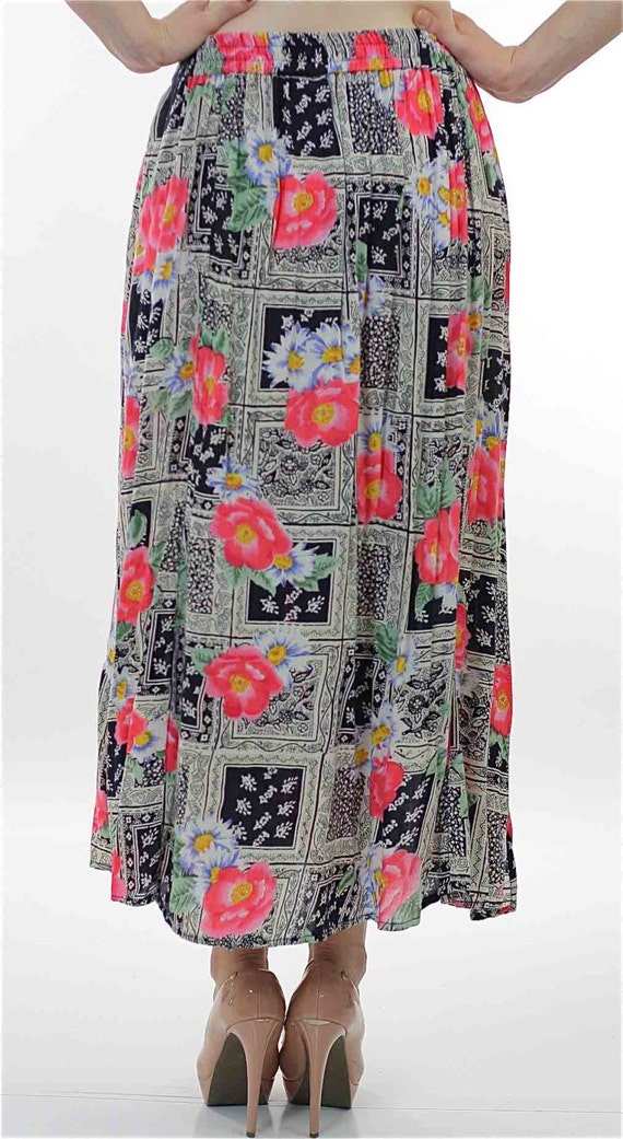 Gypsy Maxi skirt Grunge skirt Floral skirt Hippie… - image 3