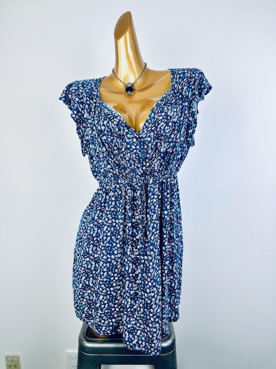 90s milkmaid dress Vintage Y2k Milkmaid Dress 90s Size S Floral Forever 21