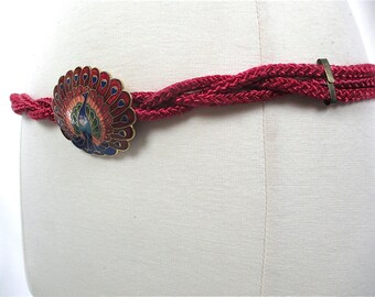 Pink Woven Belt Women display picture 1