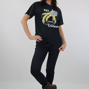 eagle shirt animal tee black claw print Vintage 1990s grunge Bleacher Creatures tshirt short sleeve Medium