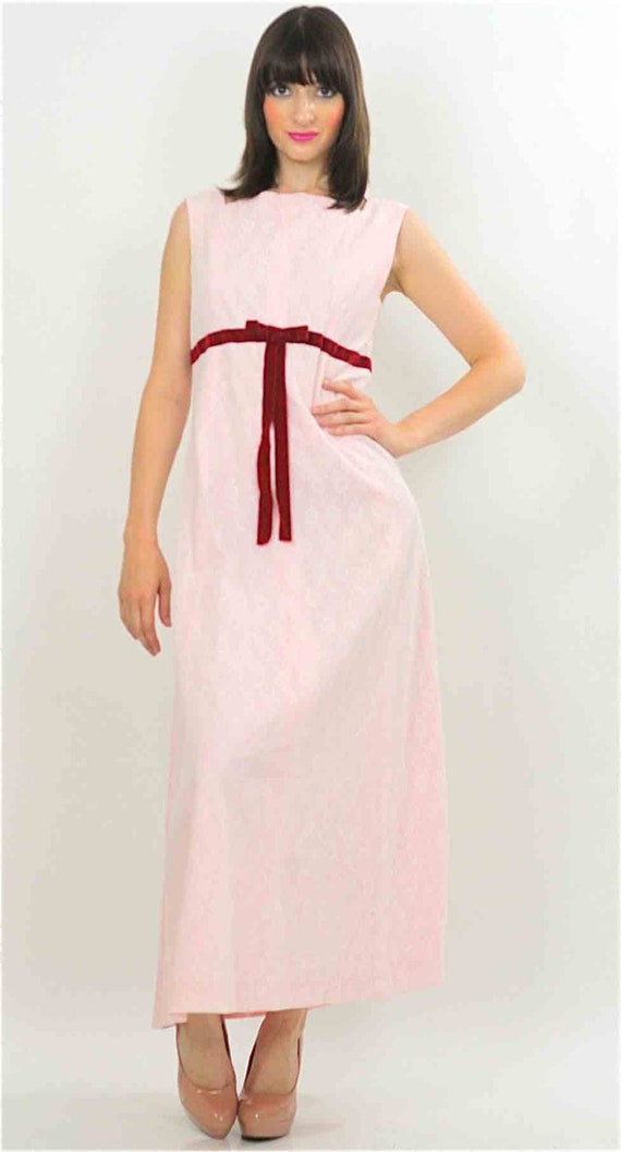 Vintage 60s 70s Party Dress Boho Hippie Cocktail Medium