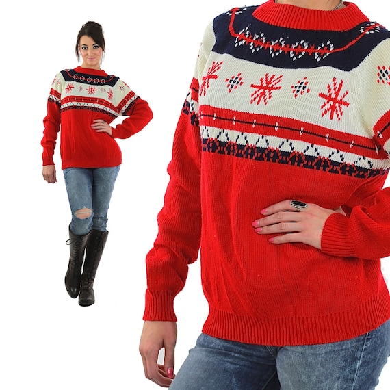 80s ski sweater hotsell