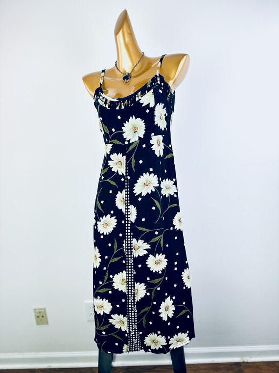 90s grunge dress floral print babydoll sun dress … - image 5