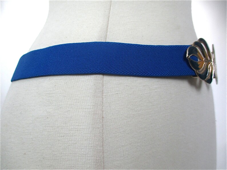 Blue Belt Elastic Belt Waist Belt Waist Cinched Belt Wrap Belt Etsy
