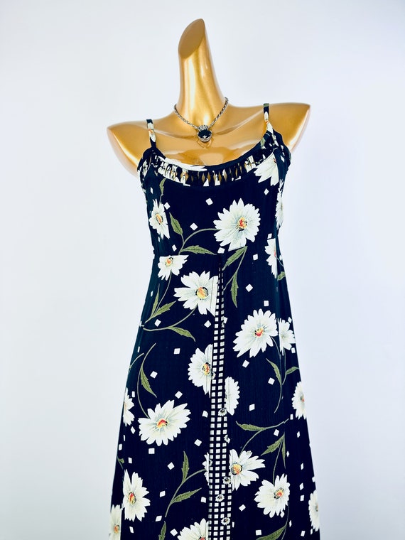 90s grunge dress floral print babydoll sun dress … - image 8