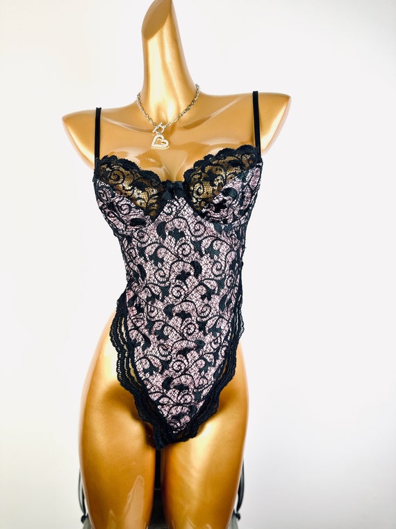Vintage 80s teddy lingerie Vintage Victoria Secre… - image 2