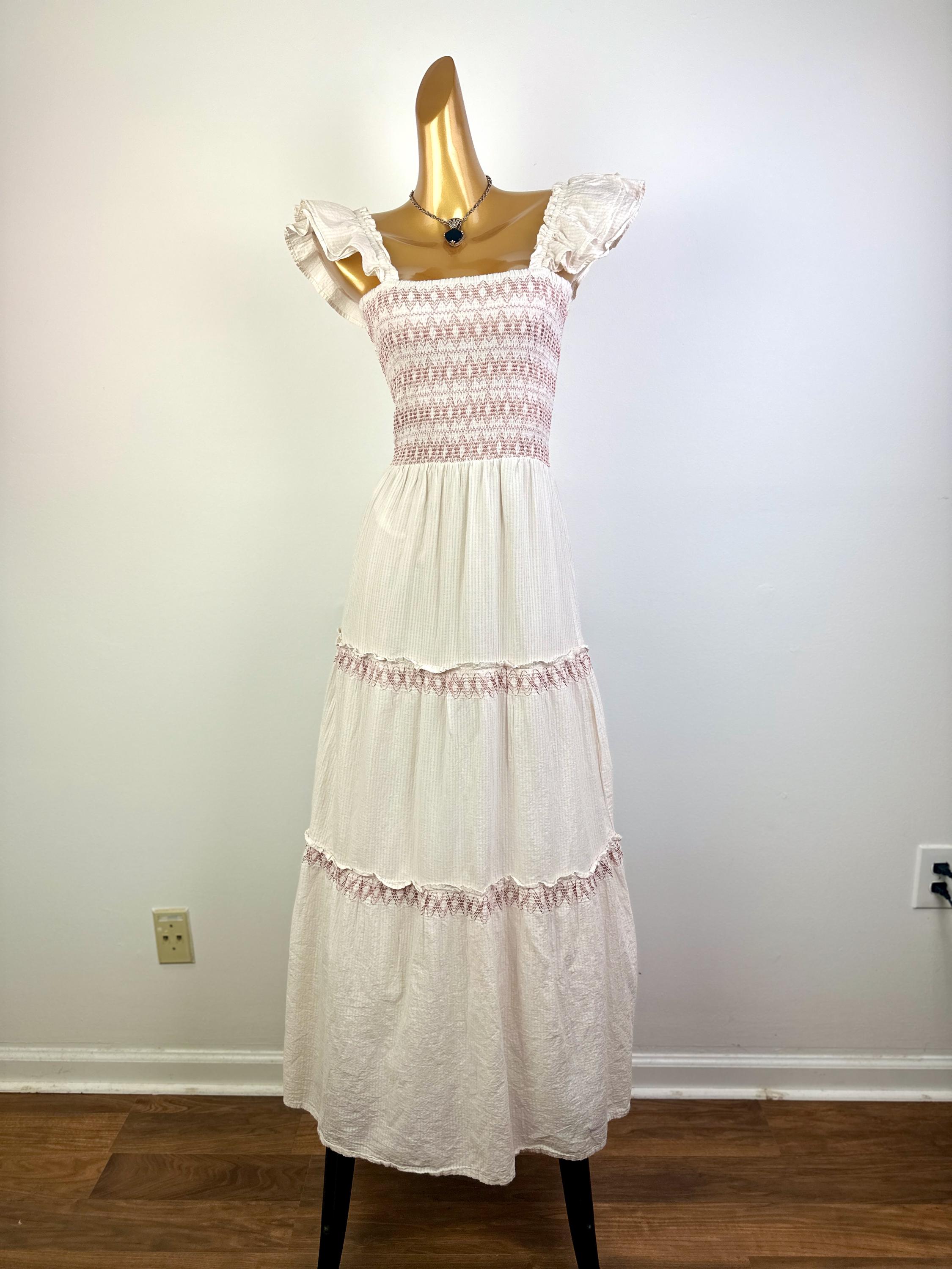 peasant boho dress Isn't It Romantic Maxi Peasant Dress Black / S