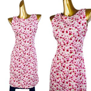 90s cottagecore dress floral babydoll sundress mini length slip size small/medium