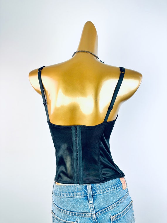 90s bustier corset top see through lingerie gothi… - image 3