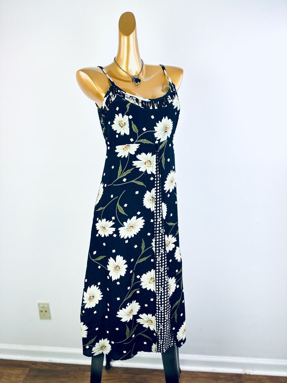 90s grunge dress floral print babydoll sun dress … - image 3