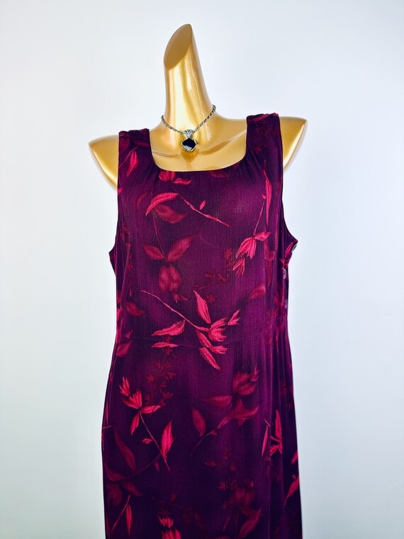 90s floral slip dress cottagecore sundress midi b… - image 4