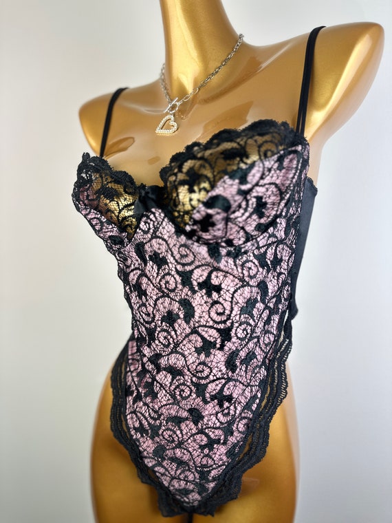 Vintage 80s teddy lingerie Vintage Victoria Secre… - image 6