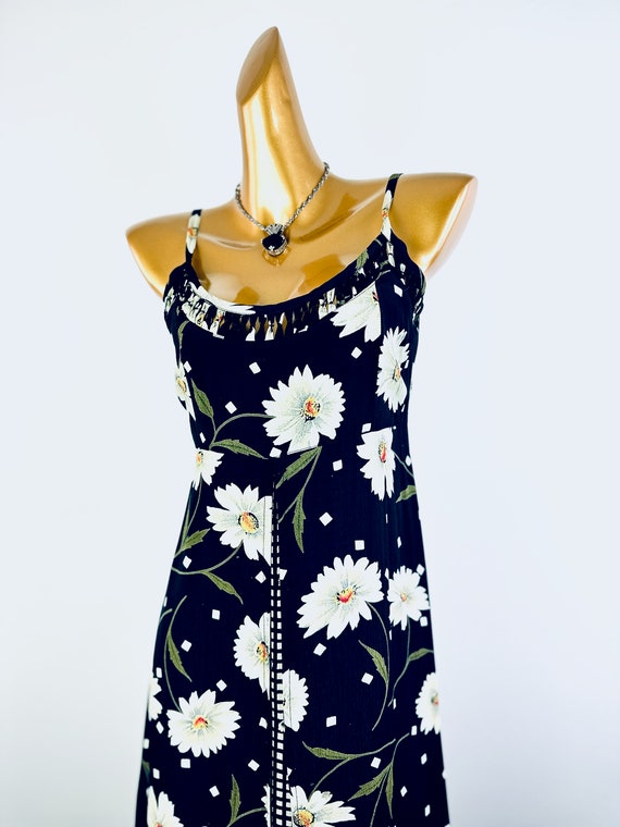 90s grunge dress floral print babydoll sun dress … - image 4