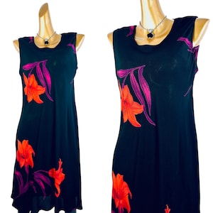 90s cottagecore dress floral babydoll sundress mini length slip size 12