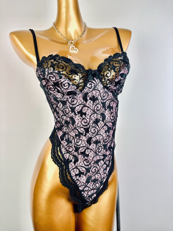 Vintage 80s teddy lingerie Vintage Victoria Secre… - image 9