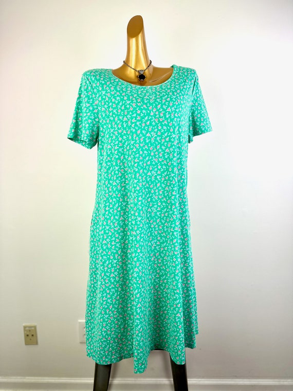 90s cottagecore dress floral babydoll sundress mi… - image 2