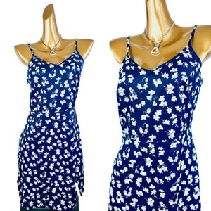 90s cottagecore dress floral babydoll sundress mini length slip