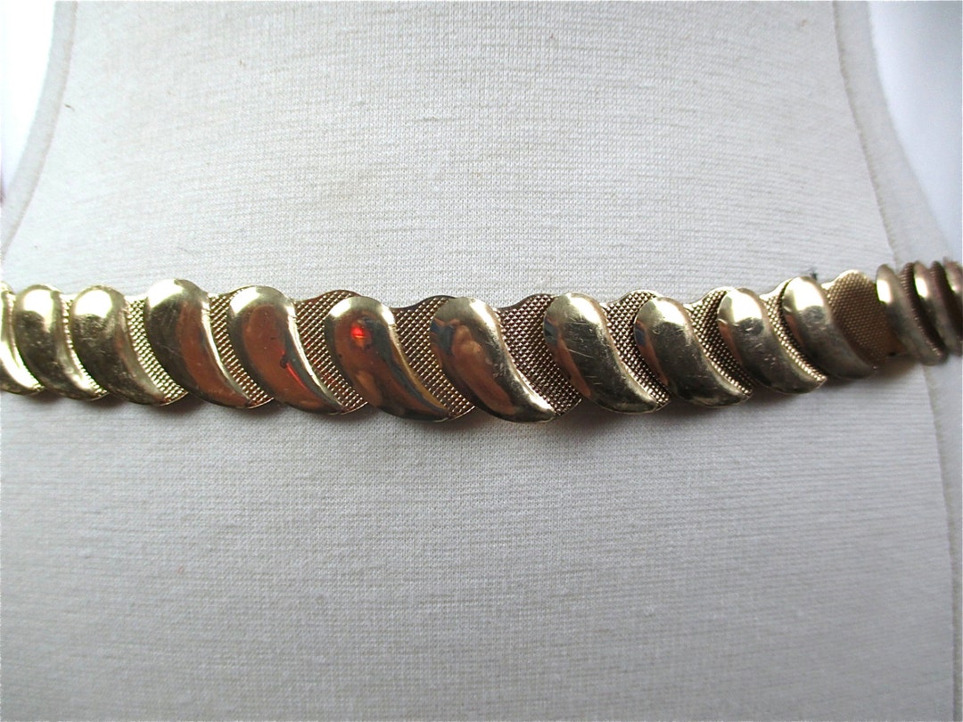 Vintage Chain Belt Disco Metal Gold Skinny Belt Hippie Gypsy  display picture 1