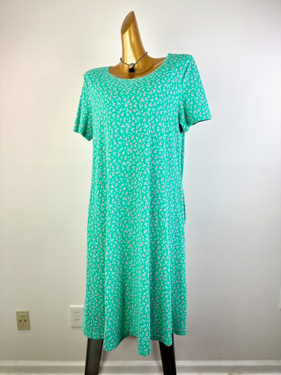 90s cottagecore dress floral babydoll sundress mi… - image 3