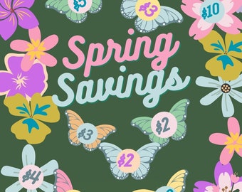 spring savings mini challenge, fifty dollars A6 printable PDF budget tool