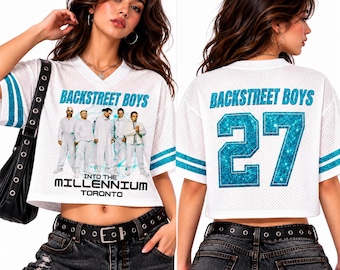 Backstreet Boys Into The Millennium Toronto Jersey, Y2K Boy Band Shirt, Retro 90s Concert Tee, Vintage Music Fan Gift, Number 27 Mesh Jersey