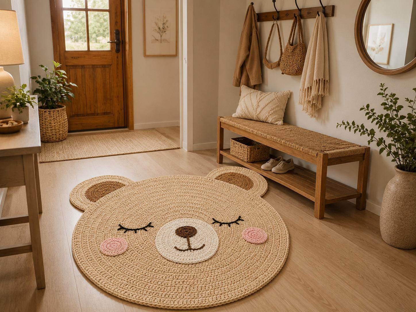 Teddy Bear Floor Mat - Etsy