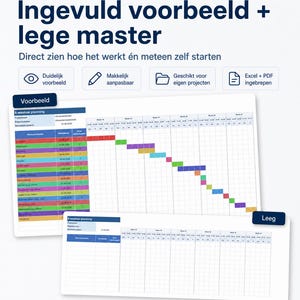 Planejamento de Construção de 6 Semanas | Modelo de Planejamento em Excel para Gerente de Obra | Imprimível em A3 | Cronograma Semanal da Obra | Download Imediato