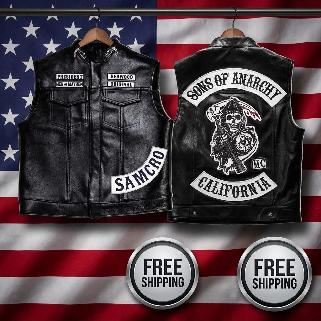 Sons of anarchy vest - Etsy 日本