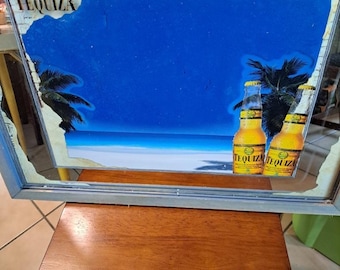 Vintage Tequiza Beer Mirror