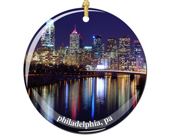 Philadelphia Porcelain Christmas Ornament Decoration