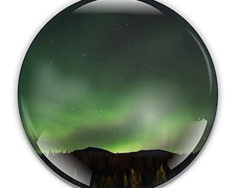 Northern Lights Paperweight in Gift Box, 3 Inch Crystal Dome, Perfect for House Warming Gift