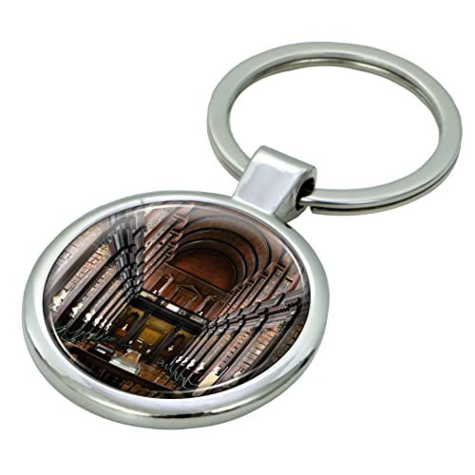 Trinity College Dublin Keychain With Epoxy Dome and Metal Keyring - Etsy