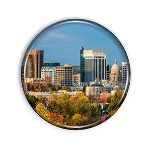 Boise Idaho Magnet Starker und Flexibler Boise Idaho Kühlschrank Magnet 1,1 Zoll Epoxy Dome