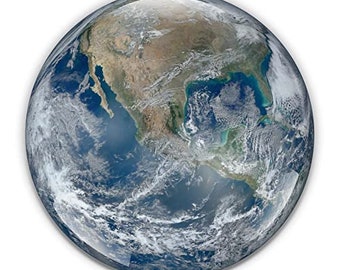Earth Paperweight in Gift Box, 3 Inch Crystal Dome, Perfect for House Warming Gift
