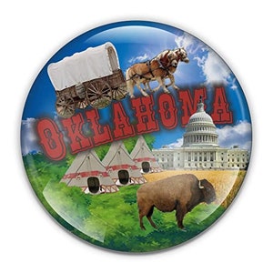 Oklahoma Paperweight in Gift Box, 3 Inch Crystal Dome, Perfect for House Warming Gift